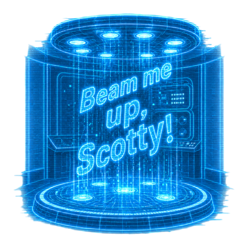 "Beam me up, Scotty" remembered